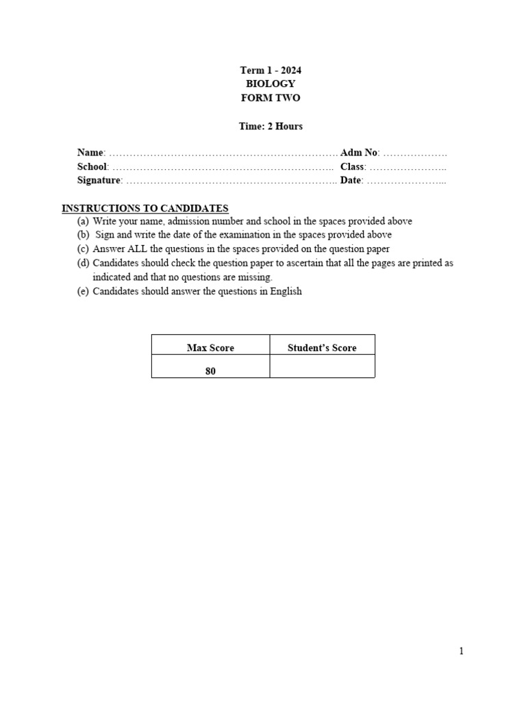WHAT IS BIOLOGY FORM 2 visual data 7