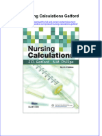 Textbook Nursing Calculations Gatford Ebook All Chapter PDF