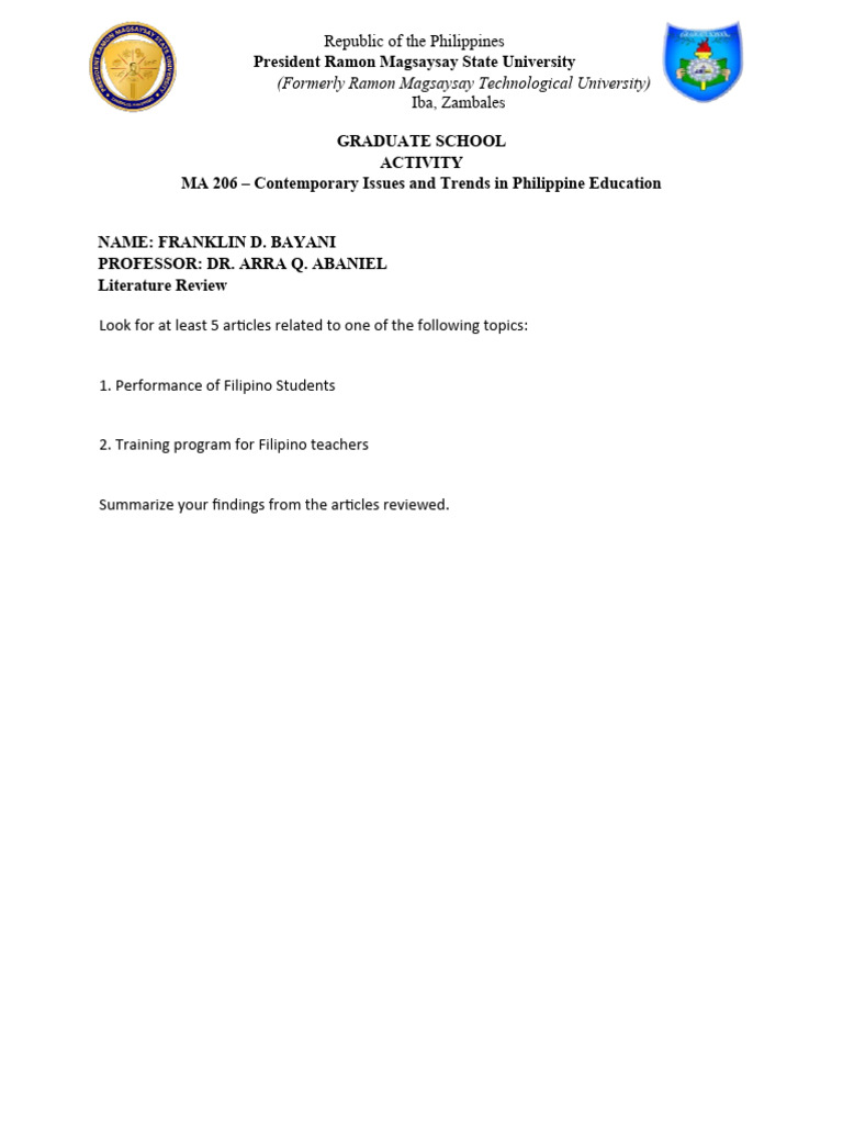 ma-206-contemporary-issues-and-trends-in-philippine-education-bayani