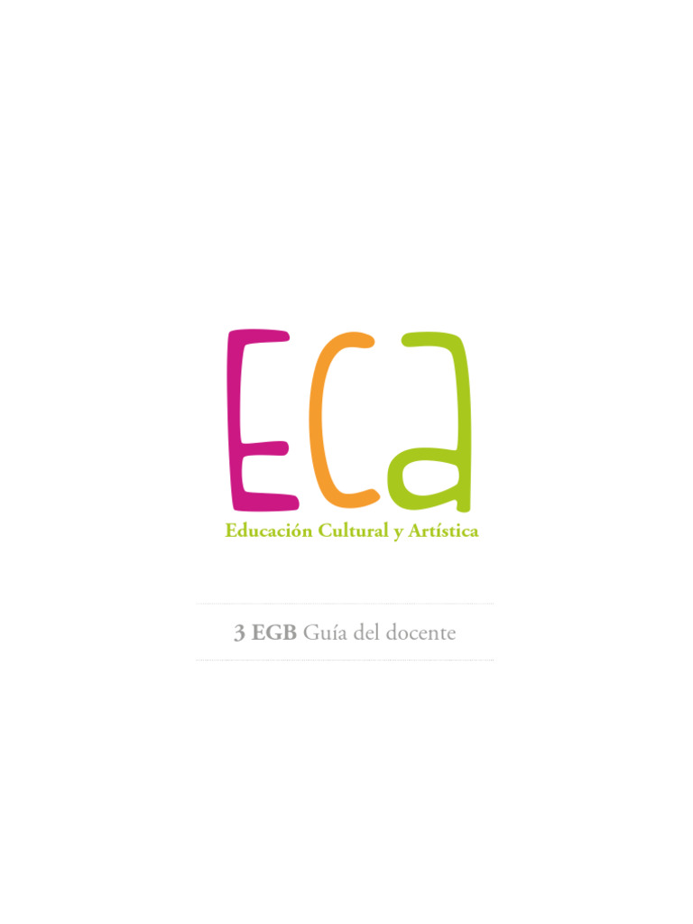 Guía Didáctica ECA para Docentes | PDF | Aprendizaje | Percepción