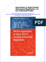 Download textbook Modern Approaches To Agent Based Complex Automated Negotiation 1St Edition Katsuhide Fujita ebook all chapter pdf 