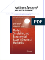 Textbook Models Simulation and Experimental Issues in Structural Mechanics 1St Edition Michel Fremond Ebook All Chapter PDF