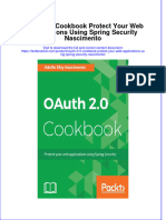 Download textbook Oauth 2 0 Cookbook Protect Your Web Applications Using Spring Security Nascimento ebook all chapter pdf 
