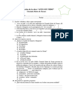 Evaluación de La Obra AVES SIN NIDO