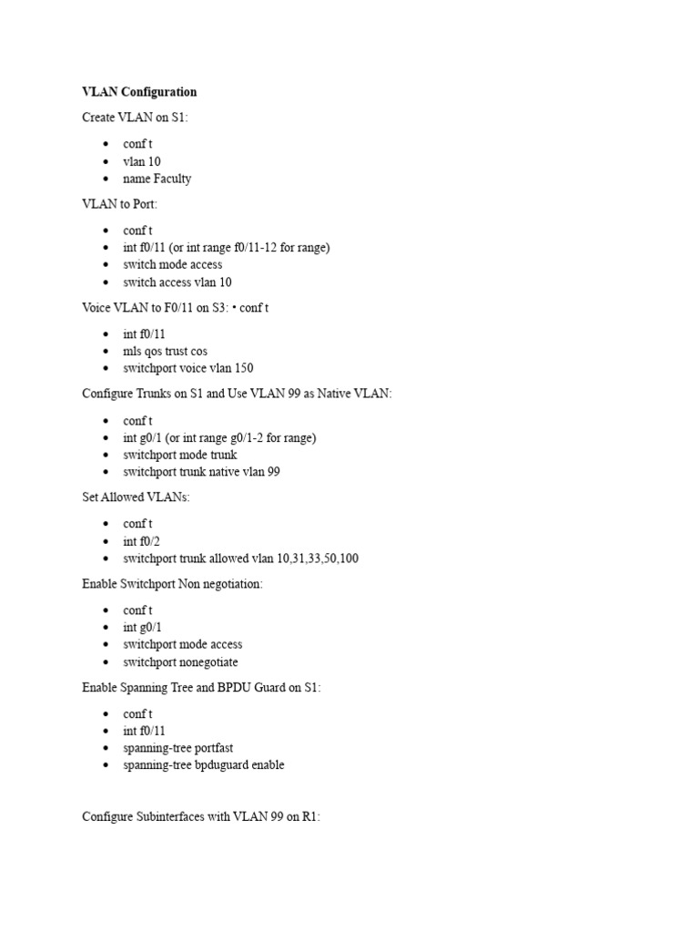 VLAN and DHCP Configuration Guide | PDF | Computer Science | Data ...