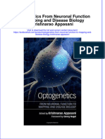 Textbook Optogenetics From Neuronal Function To Mapping and Disease Biology Krishnarao Appasani Ebook All Chapter PDF