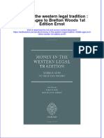 Textbook Money in The Western Legal Tradition Middle Ages To Bretton Woods 1St Edition Ernst Ebook All Chapter PDF