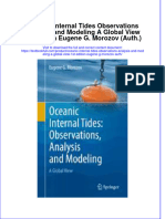 Download textbook Oceanic Internal Tides Observations Analysis And Modeling A Global View 1St Edition Eugene G Morozov Auth ebook all chapter pdf 