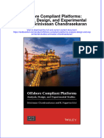 Download pdf Offshore Compliant Platforms Analysis Design And Experimental Studies Srinivasan Chandrasekaran ebook full chapter 