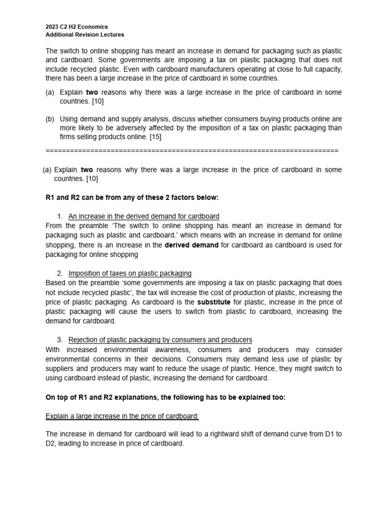 Add Rev Lect - DDSS Essay | PDF | Demand | Elasticity (Economics)