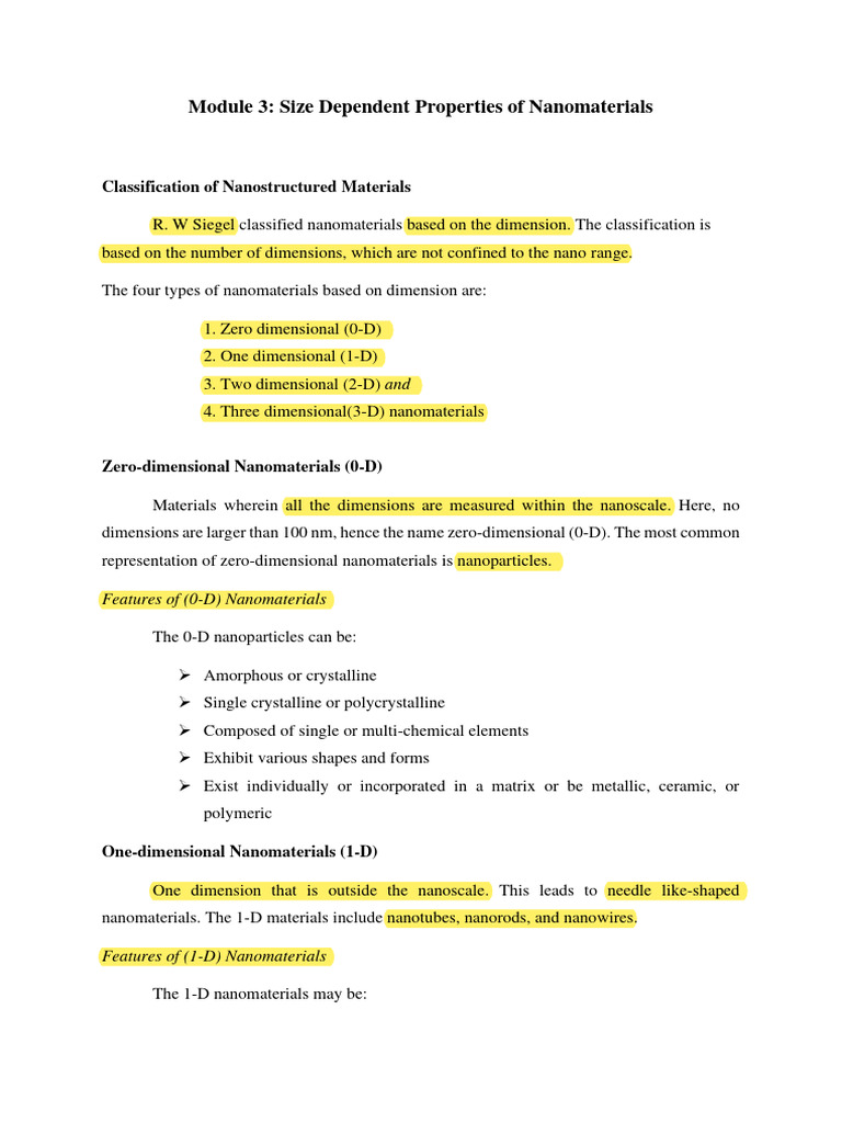 Script size dependent properties of nanomaterials pdf nanomaterials
