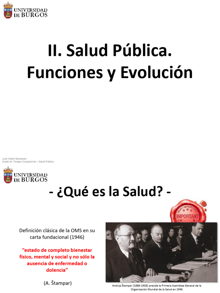 Evolución de la Salud Pública y su Definición | PDF | Asistencia ...