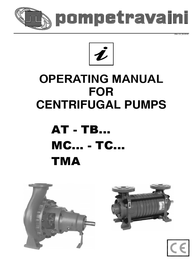 Centrifugal Pump Operating Manual | PDF | Pump | Valve