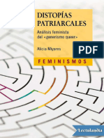 Distopias Patriarcales Analisis Feminista Del Generismo Queer - Alicia Miyares