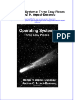 PDF Operating Systems Three Easy Pieces Remzi H Arpaci Dusseau Ebook Full Chapter