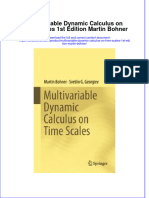 Textbook Multivariable Dynamic Calculus On Time Scales 1St Edition Martin Bohner Ebook All Chapter PDF