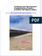 Download textbook Multinational Interest Amp Development In Africa Establishing A People S Economy 1St Edition Ilan Bijaoui Auth ebook all chapter pdf 