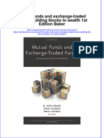 Textbook Mutual Funds and Exchange Traded Funds Building Blocks To Wealth 1St Edition Baker Ebook All Chapter PDF