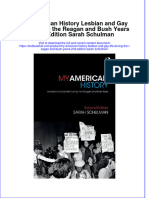 Textbook My American History Lesbian and Gay Life During The Reagan and Bush Years 2Nd Edition Sarah Schulman Ebook All Chapter PDF