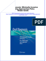 PDF Oral Diagnosis Minimally Invasive Imaging Approaches Petra Wilder Smith Ebook Full Chapter