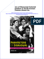 Textbook Parameters of Disavowal Colonial Representation in South Korean Cinema Jinsoo An Ebook All Chapter PDF