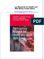 Textbook Participatory Research For Health and Social Well Being Tineke Abma Ebook All Chapter PDF