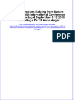 Parallel Problem Solving From Nature PPSN XV 15th International Conference Coimbra Portugal September 8 12 2018 Proceedings Part II Anne Auger