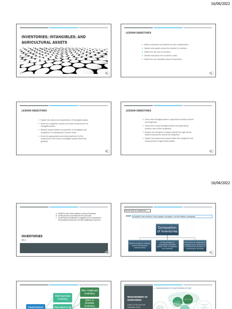 Inventories - Intangibles - and Agricultural Assets | PDF | Inventory ...