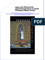 Textbook Passages and Afterworlds Anthropological Perspectives On Death in The Caribbean Maarit Forde Ebook All Chapter PDF