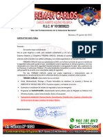 Carta A Clientes Marzo 2022