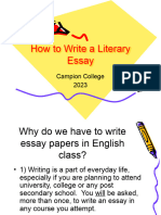 How To Write A Literary Essay-4th Form