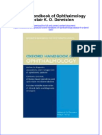 Textbook Oxford Handbook of Ophthalmology Alastair K O Denniston Ebook All Chapter PDF