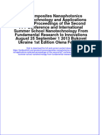 Download textbook Nanocomposites Nanophotonics Nanobiotechnology And Applications Selected Proceedings Of The Second Fp7 Conference And International Summer School Nanotechnology From Fundamental Research To Innovation ebook all chapter pdf 