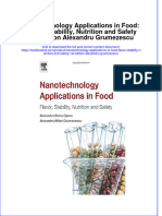 Textbook Nanotechnology Applications in Food Flavor Stability Nutrition and Safety 1St Edition Alexandru Grumezescu Ebook All Chapter PDF