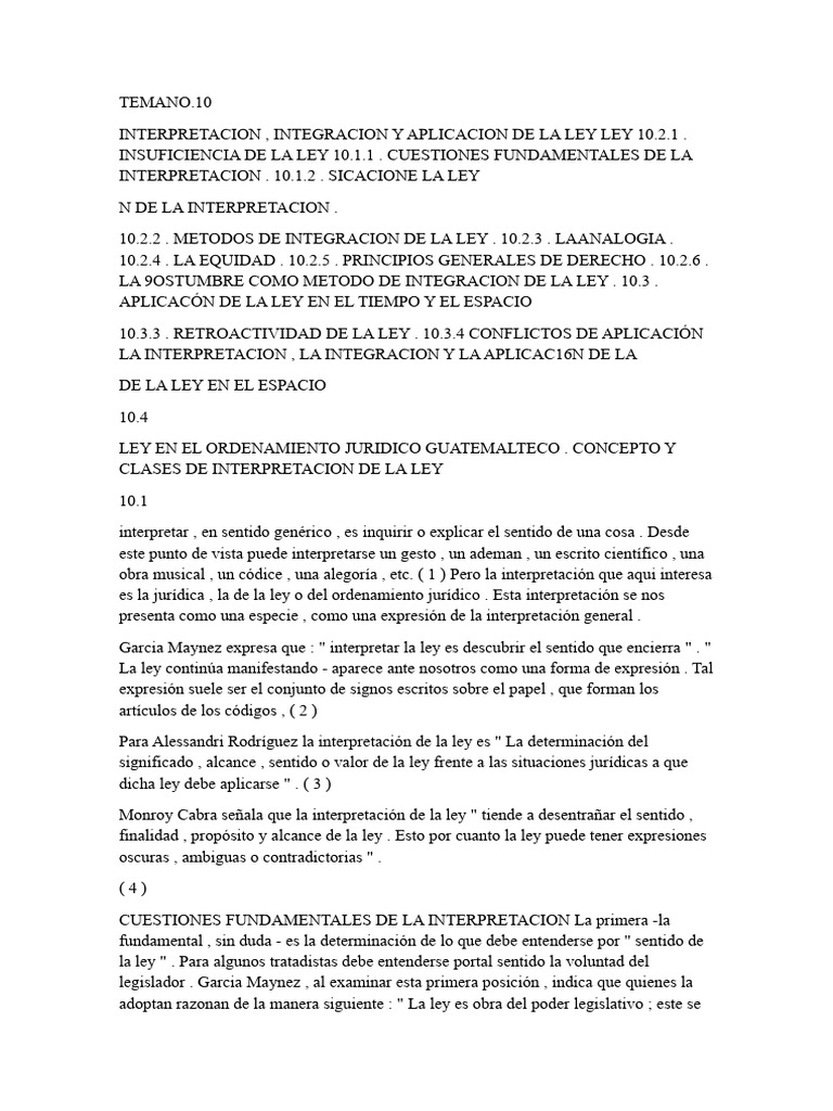 Interpretación y Aplicación de la Ley 10.2.1 | PDF | Juez | Analogía