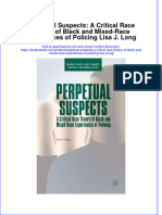 Download textbook Perpetual Suspects A Critical Race Theory Of Black And Mixed Race Experiences Of Policing Lisa J Long ebook all chapter pdf 