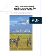 Textbook National Parks Beyond The Nation Global Perspectives On America S Best Idea 1St Edition Adrian Howkins Ebook All Chapter PDF