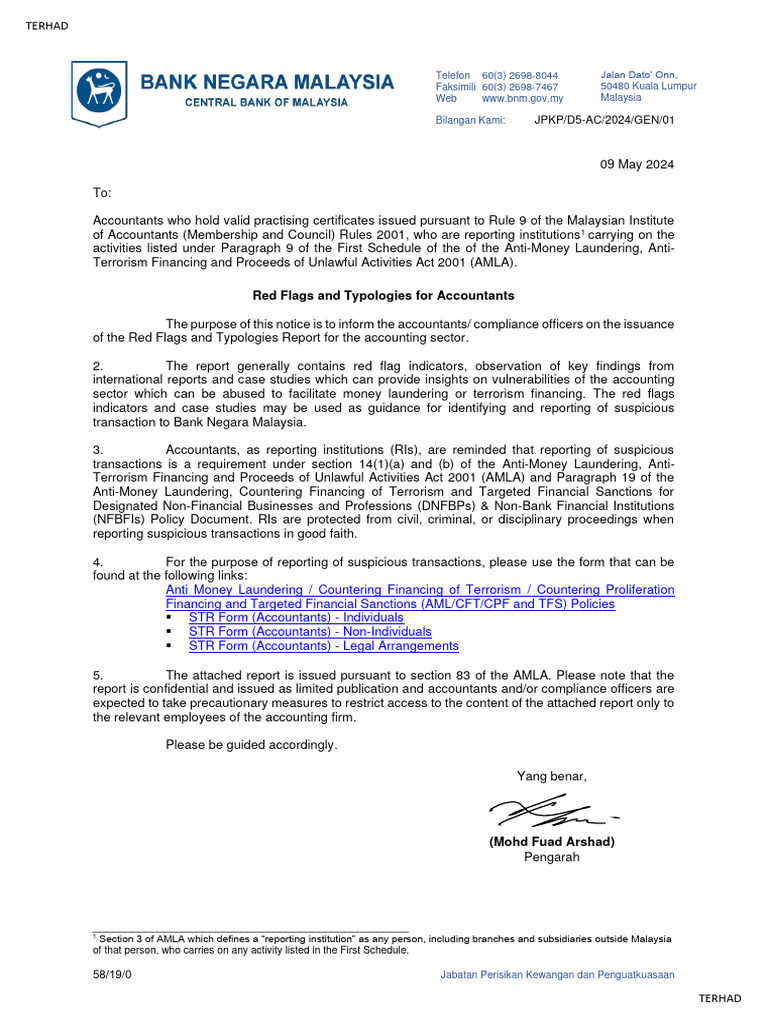 Red Flags Typologies Accountants May 2024 Pdf Terrorism