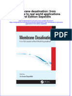 PDF Membrane Desalination From Nanoscale To Real World Applications First Edition Sapalidis Ebook Full Chapter