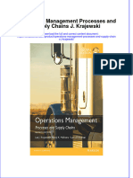 Download textbook Operations Management Processes And Supply Chains J Krajewski ebook all chapter pdf 