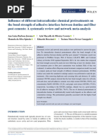 Influence of Different Intraradicular Chemical Pretreatments On The Bond Strength of Adhesive Interface Between Dentine and Fiber Post Cements: A Systematic Review and Network Meta-Analysis