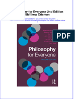 Textbook Philosophy For Everyone 2Nd Edition Matthew Crisman Ebook All Chapter PDF