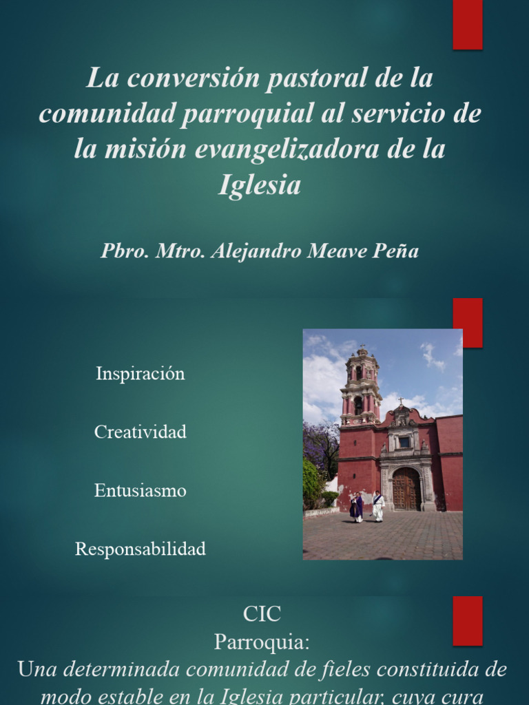 La renovación pastoral parroquial (Curso de Abril 2024) | PDF | Iglesia ...
