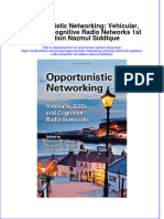 Download textbook Opportunistic Networking Vehicular D2D And Cognitive Radio Networks 1St Edition Nazmul Siddique ebook all chapter pdf 