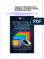 Textbook Optical Imaging For Biomedical and Clinical Applications 1St Edition Ahmad Fadzil Mohamad Hani Ebook All Chapter PDF