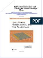 Textbook Optical Mems Nanophotonics and Their Applications 1St Edition Guangya Zhou Ebook All Chapter PDF