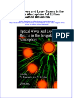 Textbook Optical Waves and Laser Beams in The Irregular Atmosphere 1St Edition Nathan Blaunstein Ebook All Chapter PDF