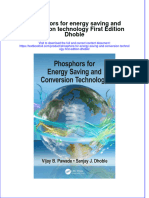 Textbook Phosphors For Energy Saving and Conversion Technology First Edition Dhoble Ebook All Chapter PDF