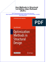 Download textbook Optimization Methods In Structural Design 1St Edition Alan Rothwell Auth ebook all chapter pdf 