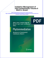 Textbook Phytoremediation Management of Environmental Contaminants Volume 6 Abid A Ansari Ebook All Chapter PDF